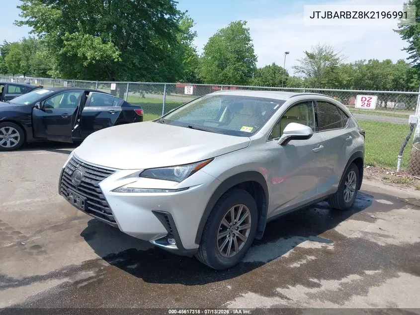 2019 Lexus Nx 300 VIN: JTJBARBZ8K2196991 Lot: 45617318