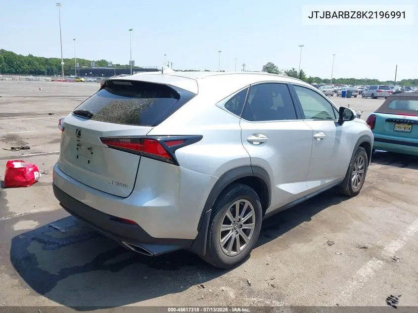 2019 Lexus Nx 300 VIN: JTJBARBZ8K2196991 Lot: 45617318