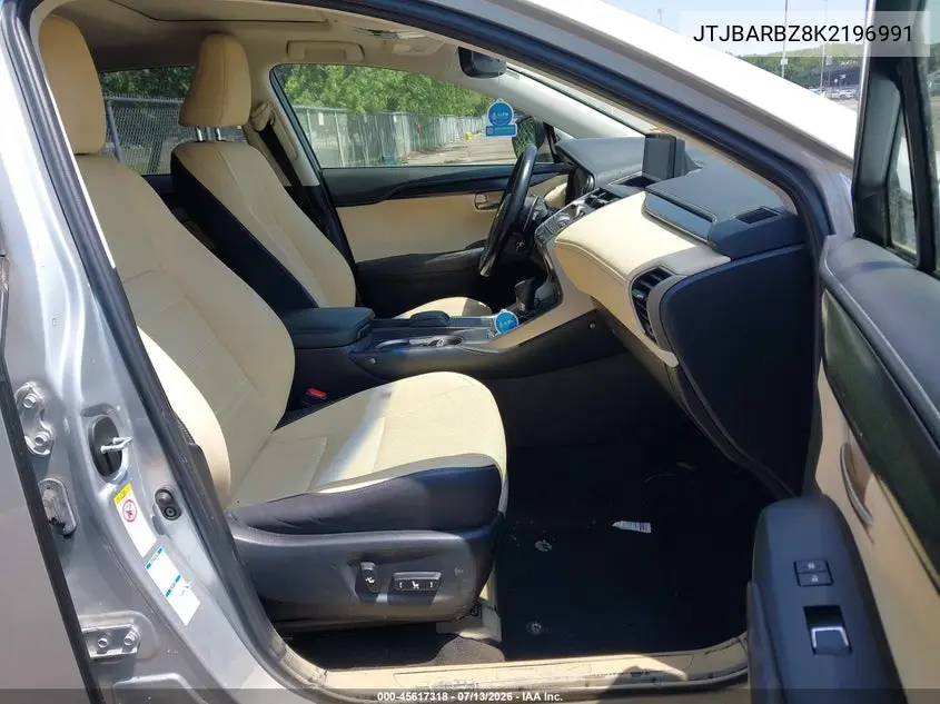 2019 Lexus Nx 300 VIN: JTJBARBZ8K2196991 Lot: 45617318