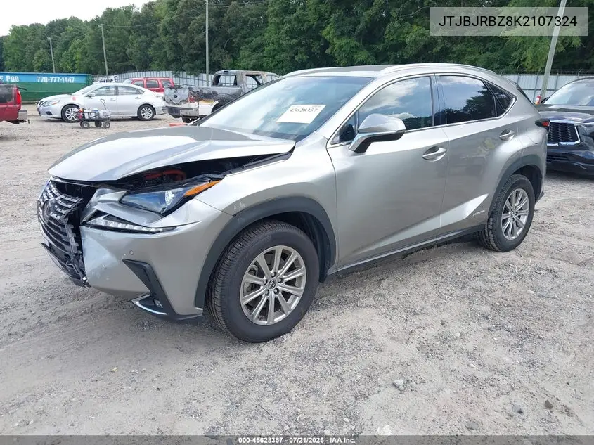 2019 Lexus Nx 300H VIN: JTJBJRBZ8K2107324 Lot: 45628357
