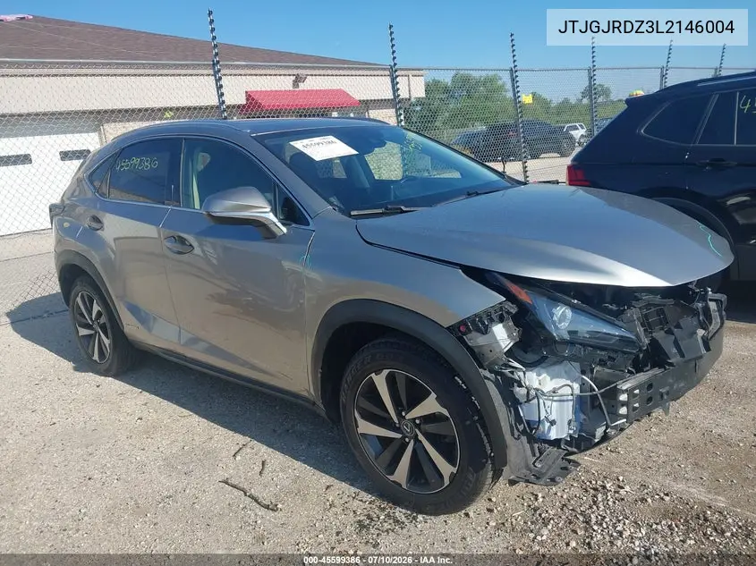 2020 Lexus Nx 300H VIN: JTJGJRDZ3L2146004 Lot: 45599386