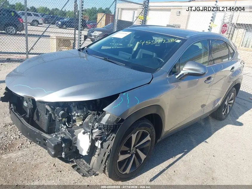 2020 Lexus Nx 300H VIN: JTJGJRDZ3L2146004 Lot: 45599386