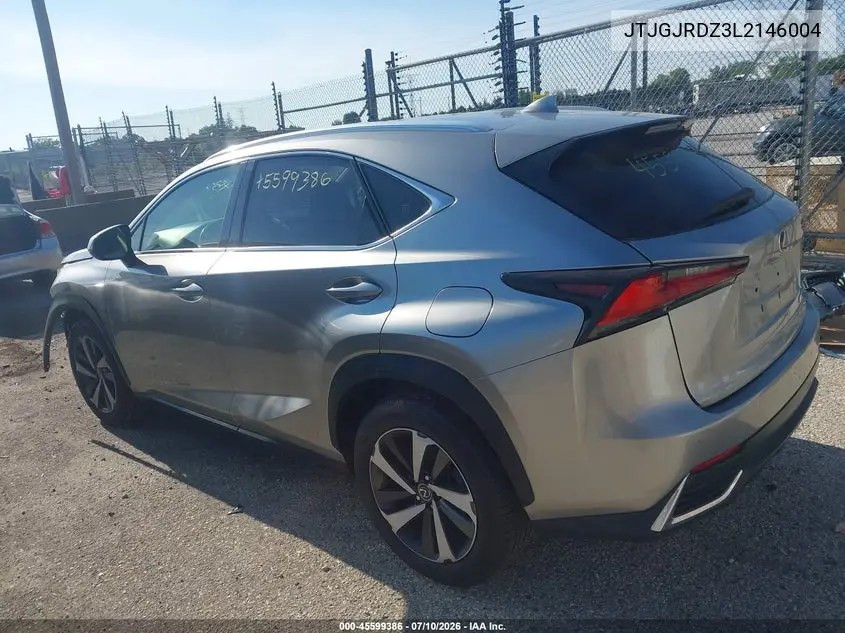 2020 Lexus Nx 300H VIN: JTJGJRDZ3L2146004 Lot: 45599386