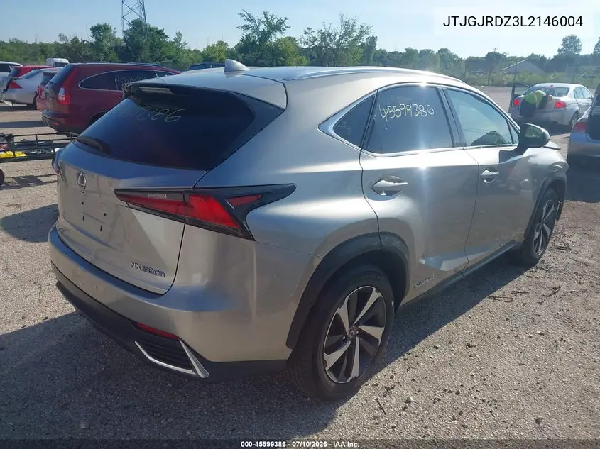 2020 Lexus Nx 300H VIN: JTJGJRDZ3L2146004 Lot: 45599386
