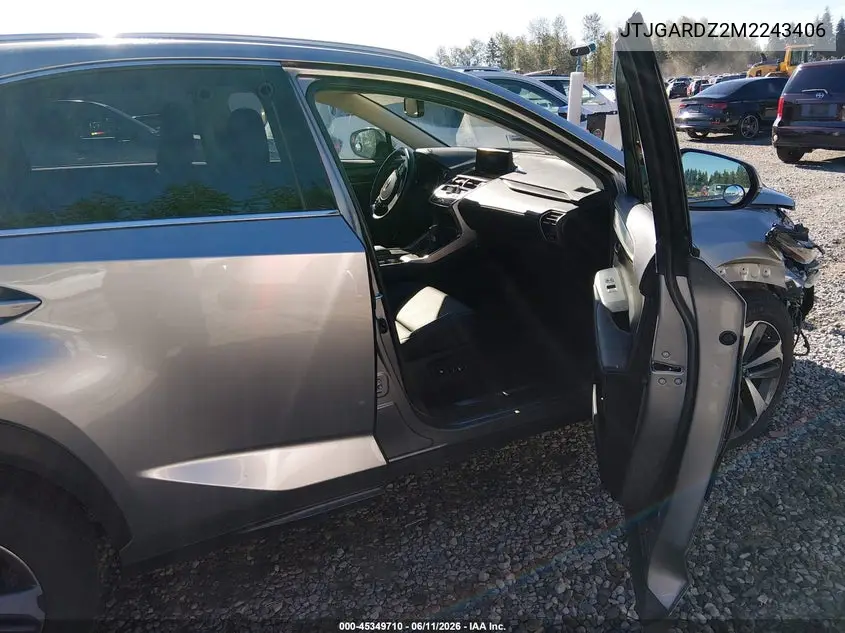2021 Lexus Nx 300 VIN: JTJGARDZ2M2243406 Lot: 45349710