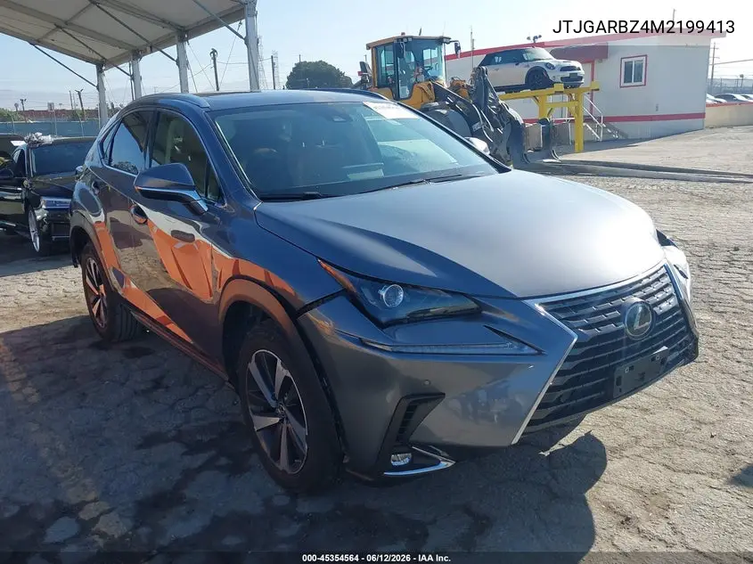 2021 Lexus Nx 300 VIN: JTJGARBZ4M2199413 Lot: 45354564
