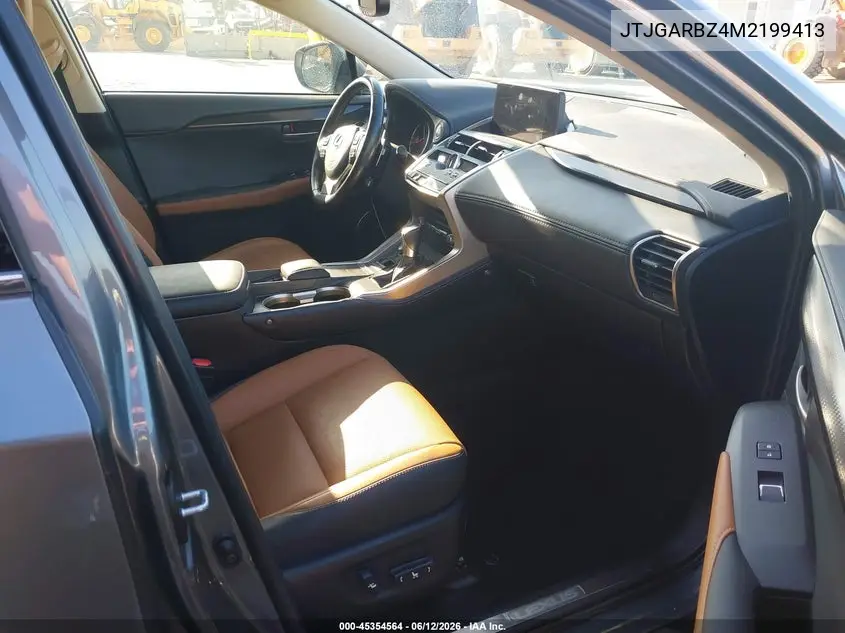 2021 Lexus Nx 300 VIN: JTJGARBZ4M2199413 Lot: 45354564