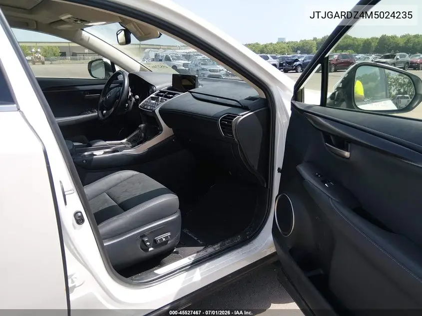 2021 Lexus Nx 300 VIN: JTJGARDZ4M5024235 Lot: 45527467