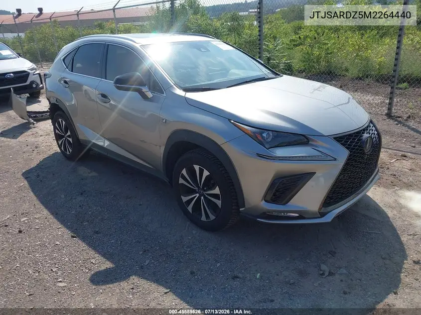 2021 Lexus Nx 300 F Sport VIN: JTJSARDZ5M2264440 Lot: 45589526