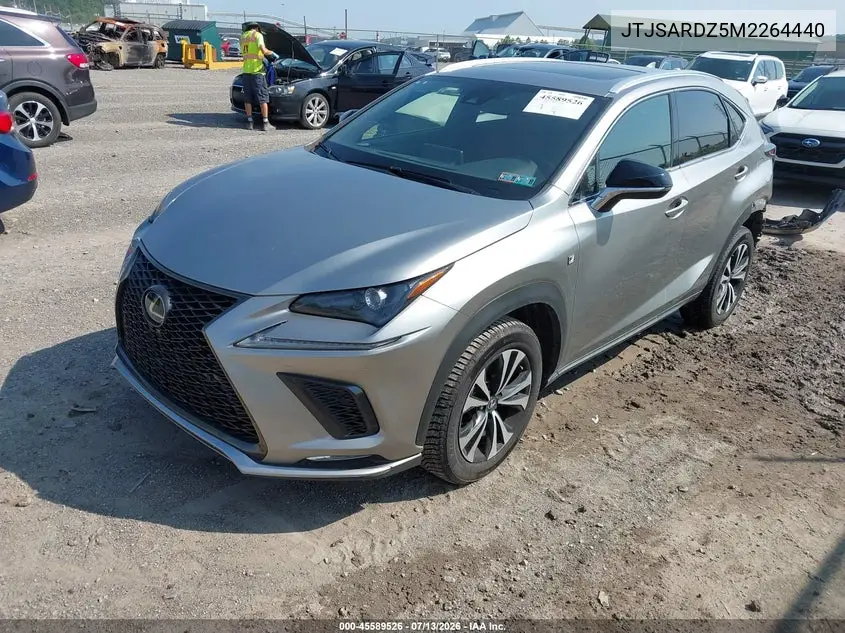 2021 Lexus Nx 300 F Sport VIN: JTJSARDZ5M2264440 Lot: 45589526