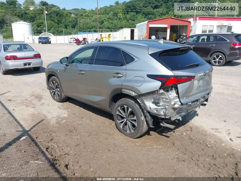 2021 Lexus Nx 300 F Sport VIN: JTJSARDZ5M2264440 Lot: 45589526