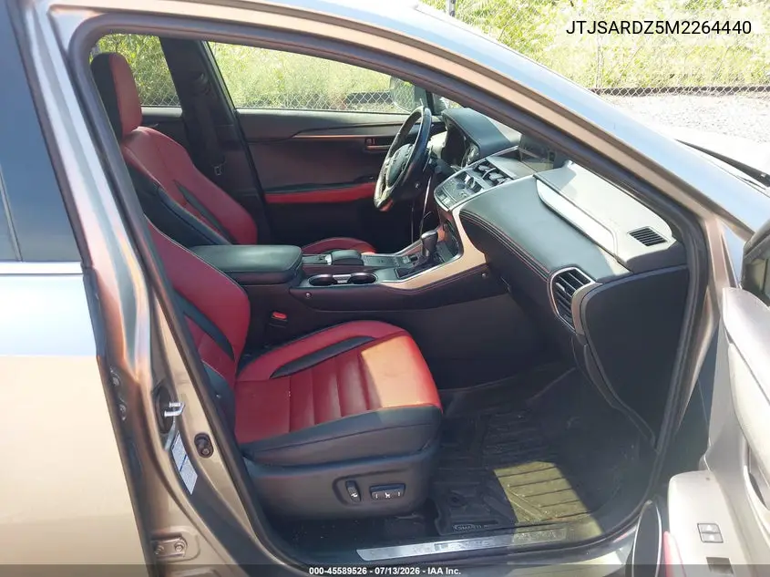 2021 Lexus Nx 300 F Sport VIN: JTJSARDZ5M2264440 Lot: 45589526