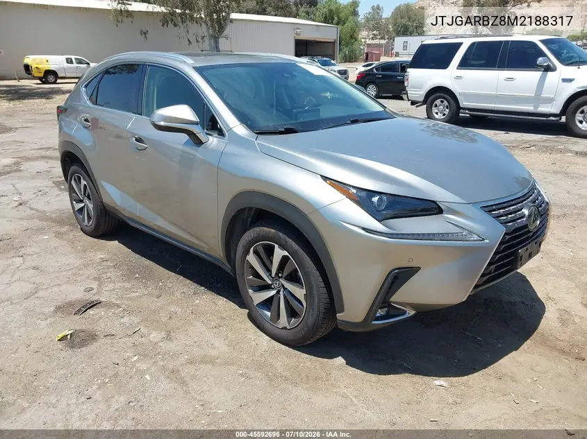 2021 Lexus Nx 300 VIN: JTJGARBZ8M2188317 Lot: 45592696