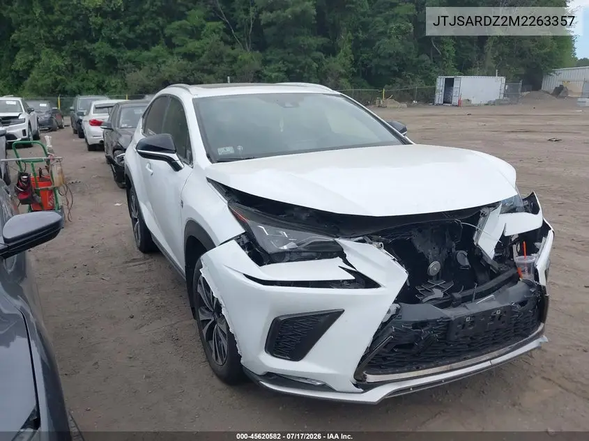 2021 Lexus Nx 300 F Sport VIN: JTJSARDZ2M2263357 Lot: 45620582
