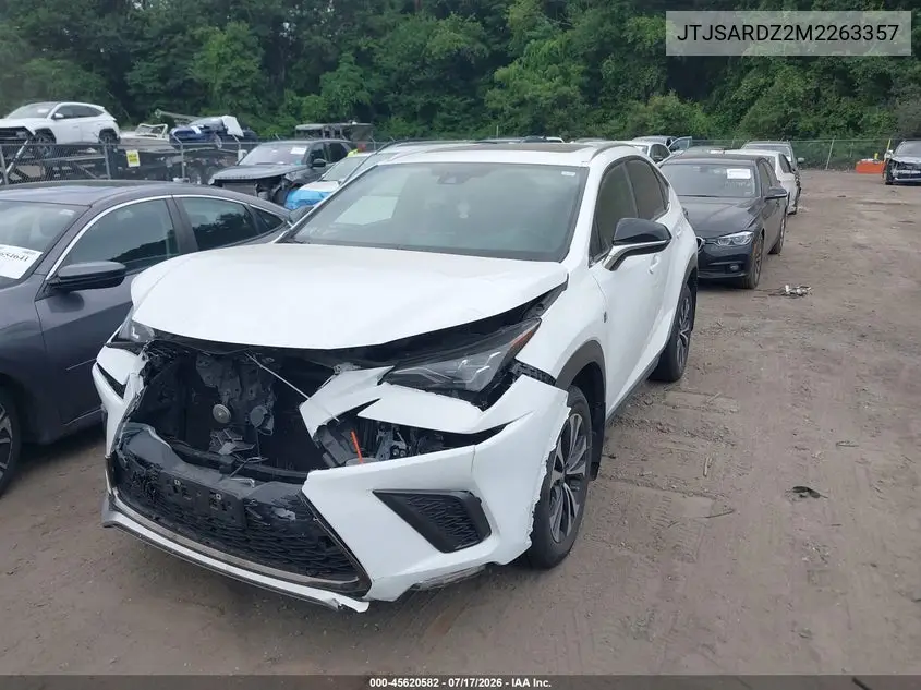 2021 Lexus Nx 300 F Sport VIN: JTJSARDZ2M2263357 Lot: 45620582
