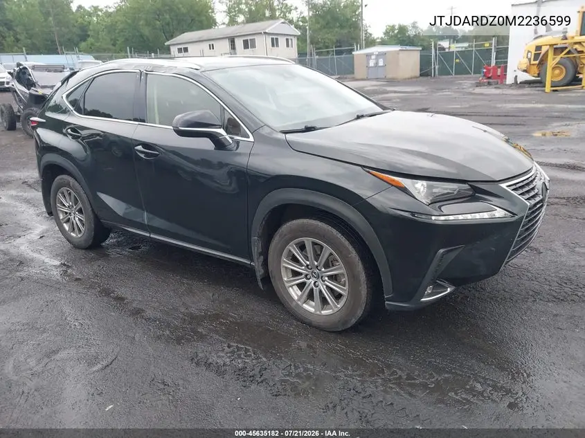 2021 Lexus Nx 300 VIN: JTJDARDZ0M2236599 Lot: 45635182