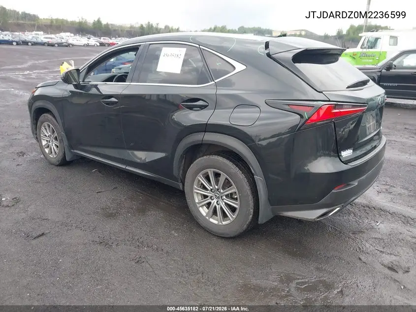 2021 Lexus Nx 300 VIN: JTJDARDZ0M2236599 Lot: 45635182