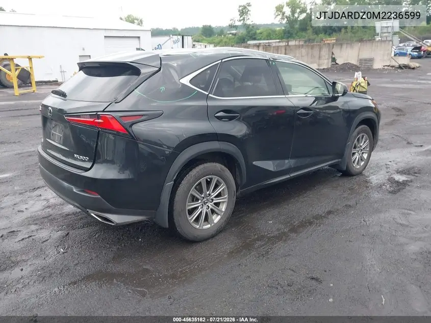 2021 Lexus Nx 300 VIN: JTJDARDZ0M2236599 Lot: 45635182