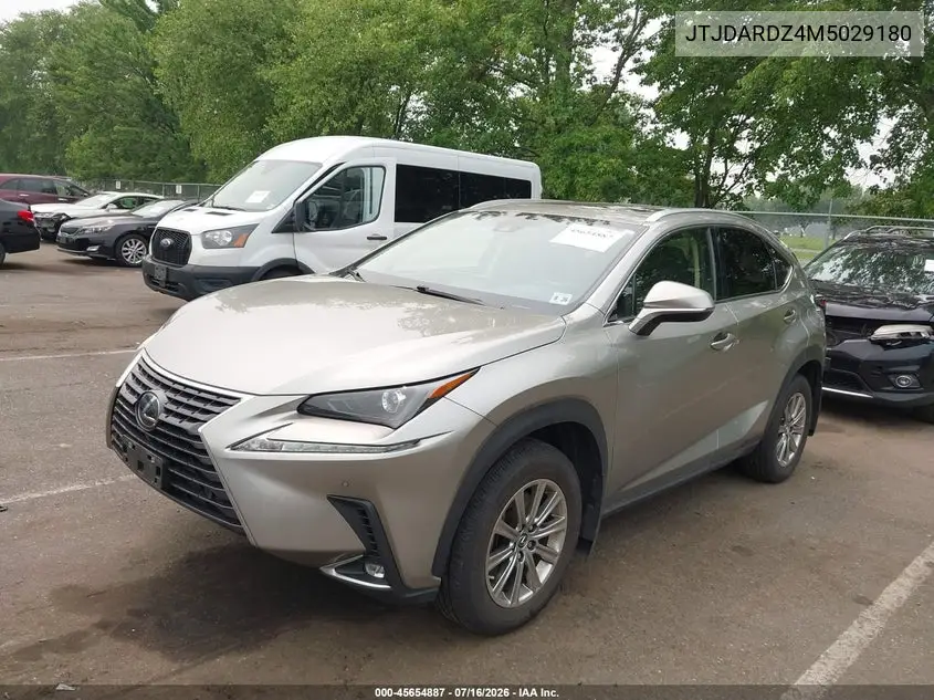2021 Lexus Nx 300 VIN: JTJDARDZ4M5029180 Lot: 45654887