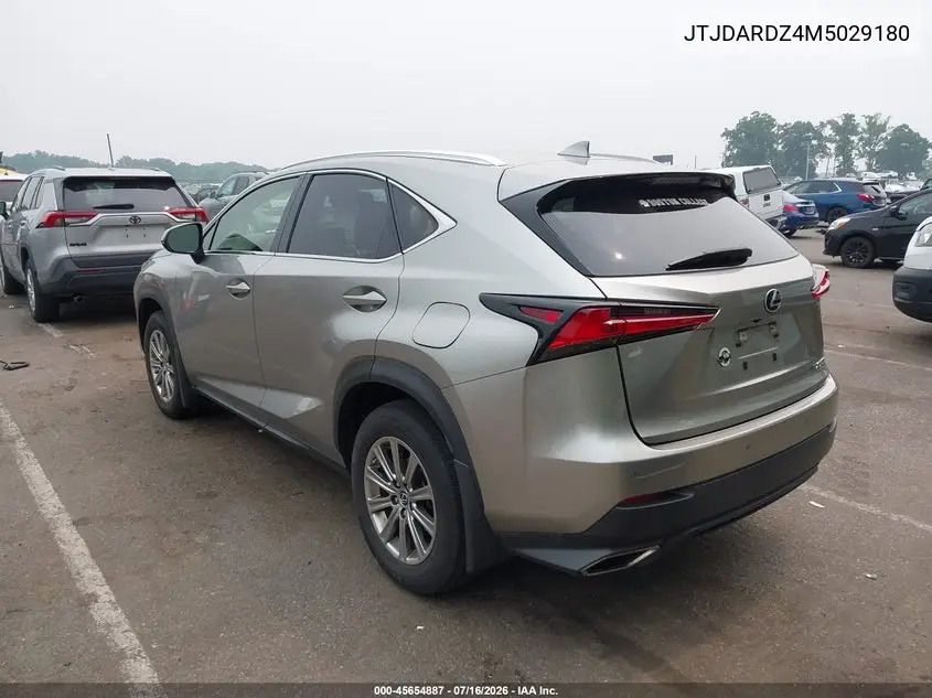 2021 Lexus Nx 300 VIN: JTJDARDZ4M5029180 Lot: 45654887