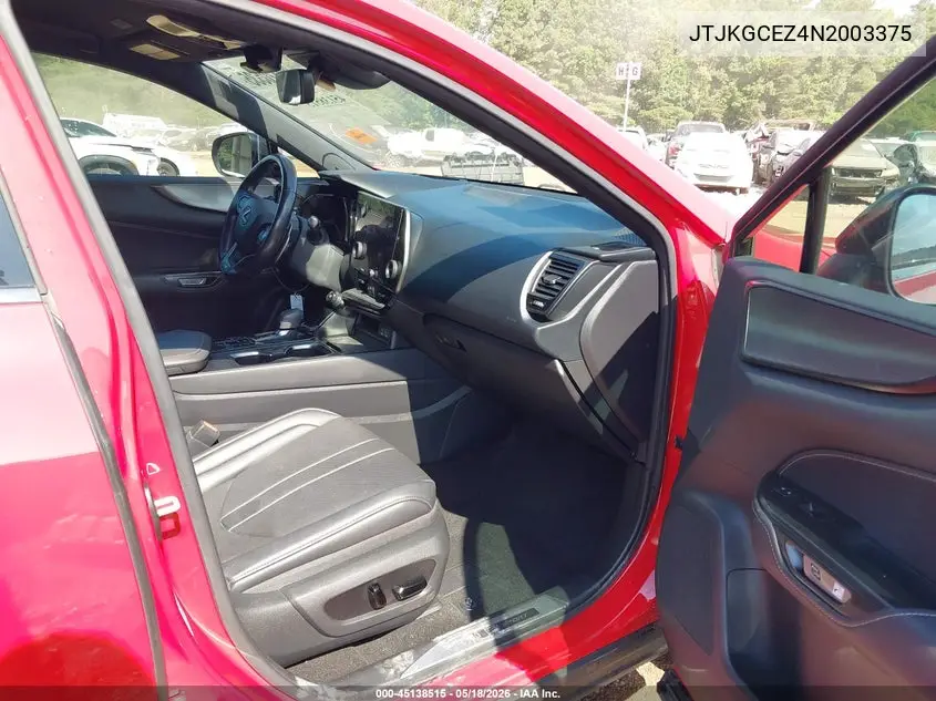 JTJKGCEZ4N2003375 2022 Lexus Nx 350 F Sport Handling