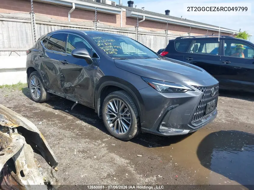 2024 Lexus Nx 350 VIN: 2T2GGCEZ6RC049799 Lot: 12650081