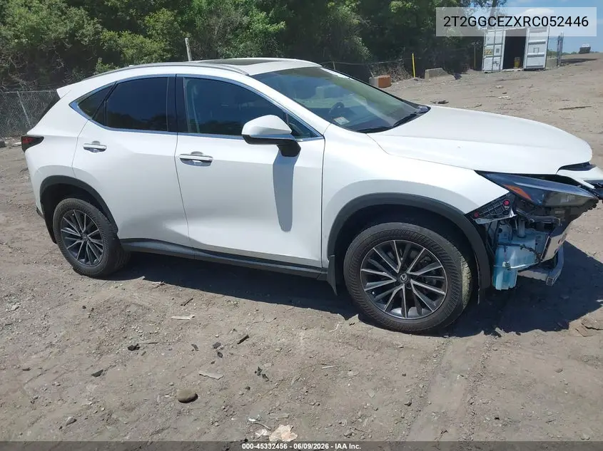 2024 Lexus Nx 350 Premium VIN: 2T2GGCEZXRC052446 Lot: 45332456