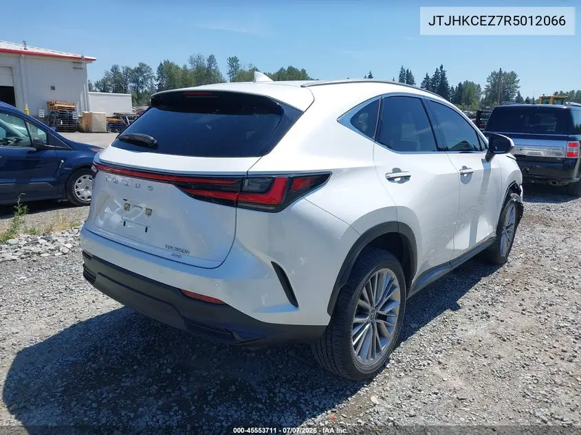2024 Lexus Nx 350H Luxury VIN: JTJHKCEZ7R5012066 Lot: 45553711