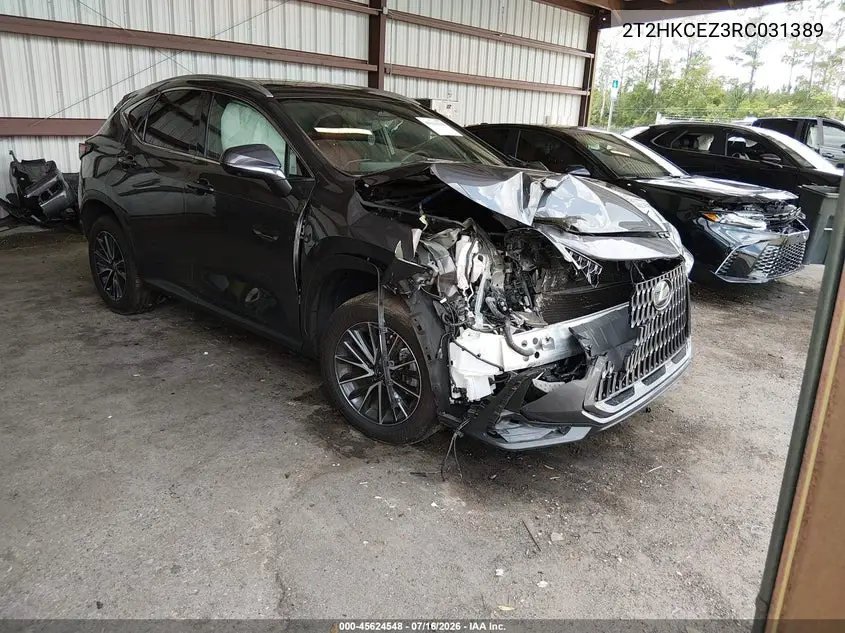 2024 Lexus Nx 350H Luxury VIN: 2T2HKCEZ3RC031389 Lot: 45624548