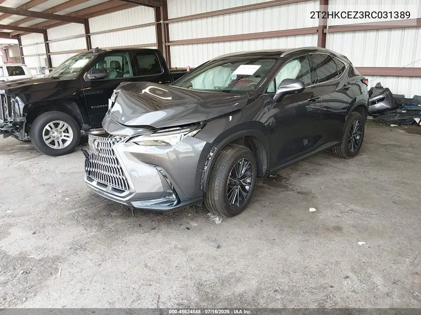 2024 Lexus Nx 350H Luxury VIN: 2T2HKCEZ3RC031389 Lot: 45624548
