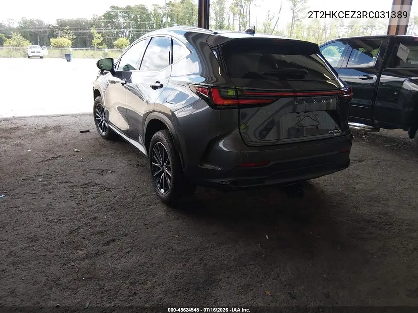 2024 Lexus Nx 350H Luxury VIN: 2T2HKCEZ3RC031389 Lot: 45624548