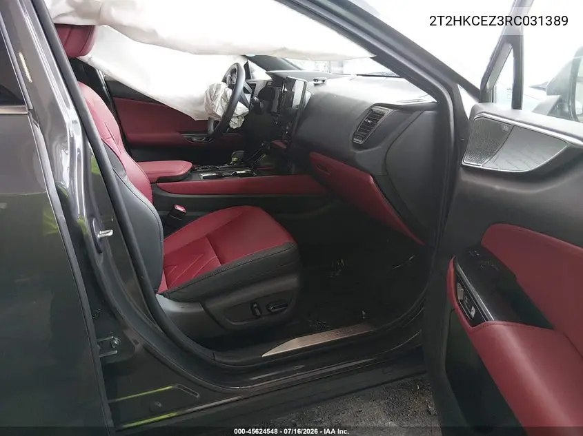 2024 Lexus Nx 350H Luxury VIN: 2T2HKCEZ3RC031389 Lot: 45624548