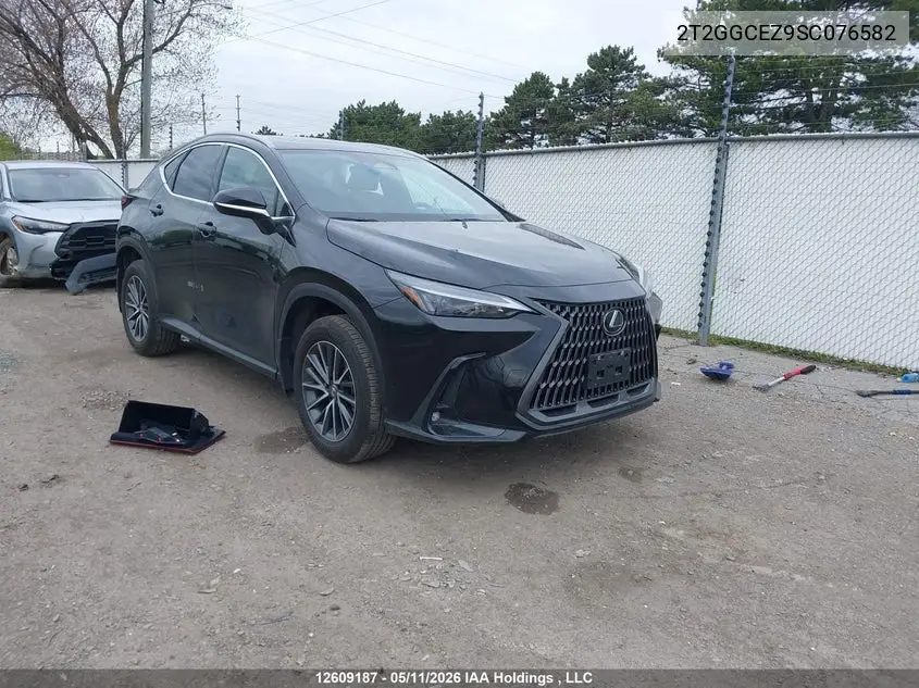2025 Lexus Nx 350 Premium VIN: 2T2GGCEZ9SC076582 Lot: 12609187