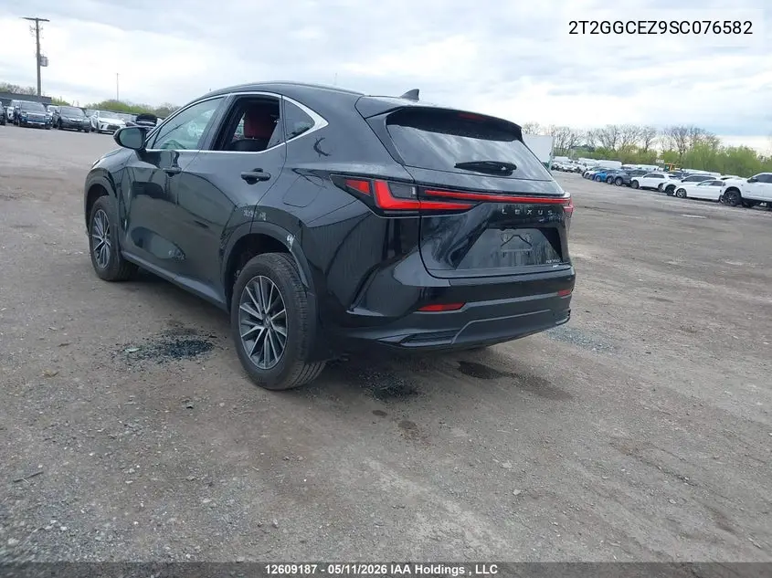 2025 Lexus Nx 350 Premium VIN: 2T2GGCEZ9SC076582 Lot: 12609187