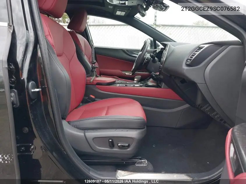 2025 Lexus Nx 350 Premium VIN: 2T2GGCEZ9SC076582 Lot: 12609187