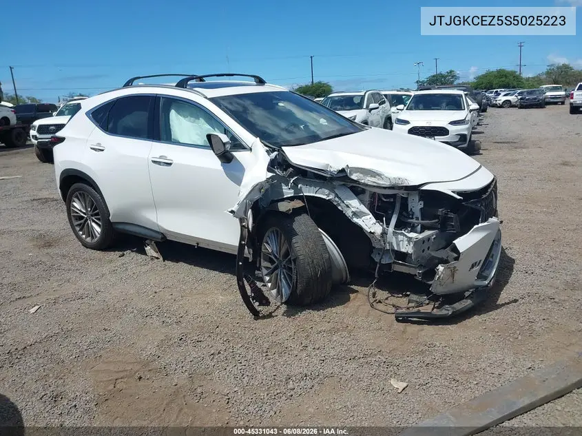 2025 Lexus Nx 350H Premium VIN: JTJGKCEZ5S5025223 Lot: 45331043