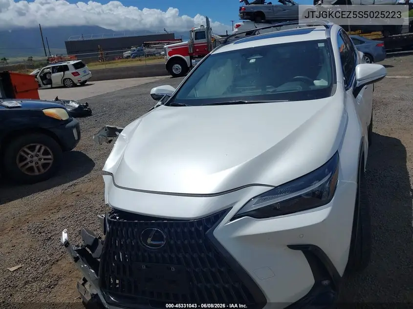 2025 Lexus Nx 350H Premium VIN: JTJGKCEZ5S5025223 Lot: 45331043