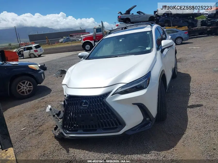 2025 Lexus Nx 350H Premium VIN: JTJGKCEZ5S5025223 Lot: 45331043