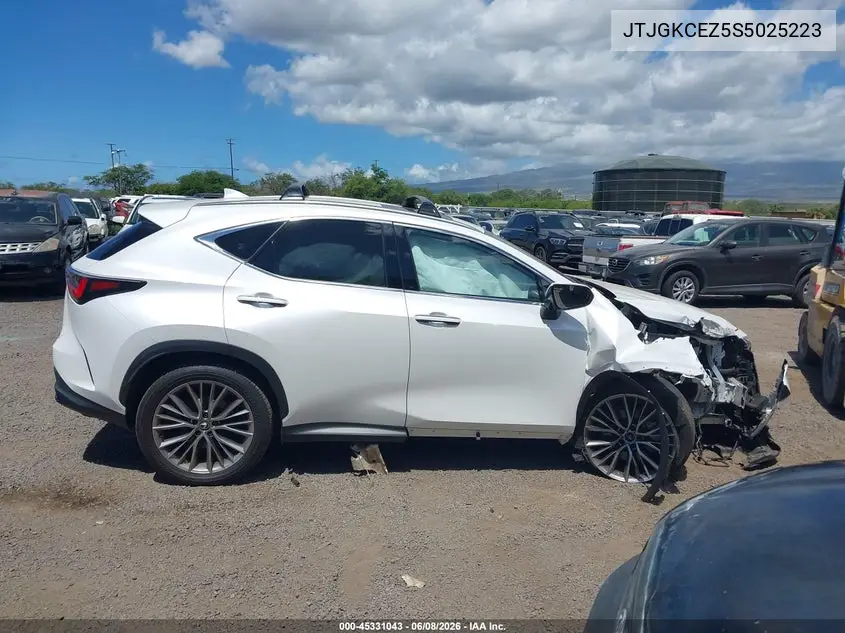 2025 Lexus Nx 350H Premium VIN: JTJGKCEZ5S5025223 Lot: 45331043
