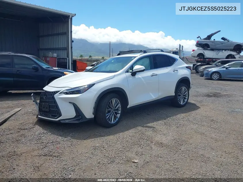 2025 Lexus Nx 350H Premium VIN: JTJGKCEZ5S5025223 Lot: 45331043