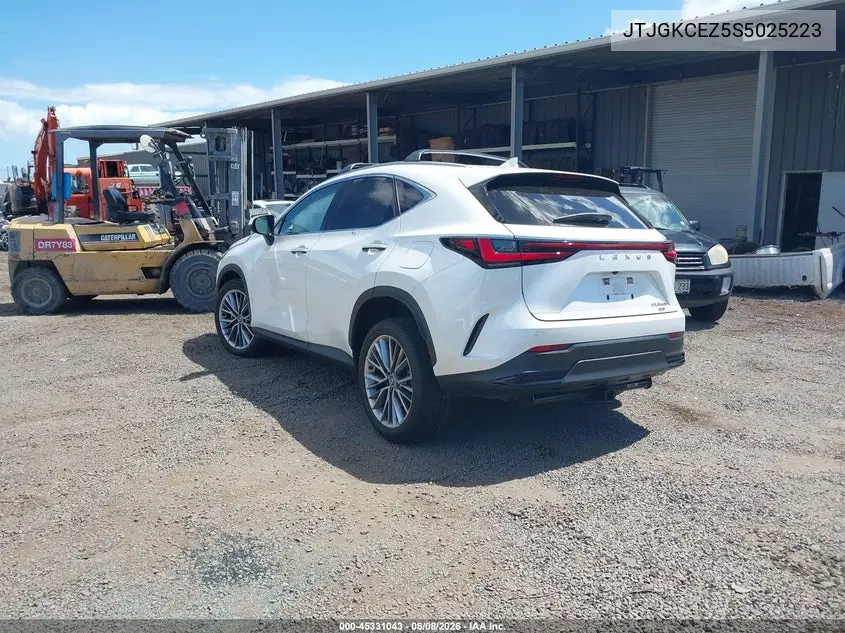 2025 Lexus Nx 350H Premium VIN: JTJGKCEZ5S5025223 Lot: 45331043