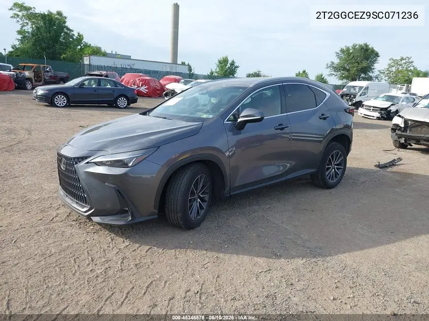 2025 Lexus Nx 350 Premium VIN: 2T2GGCEZ9SC071236 Lot: 45346578