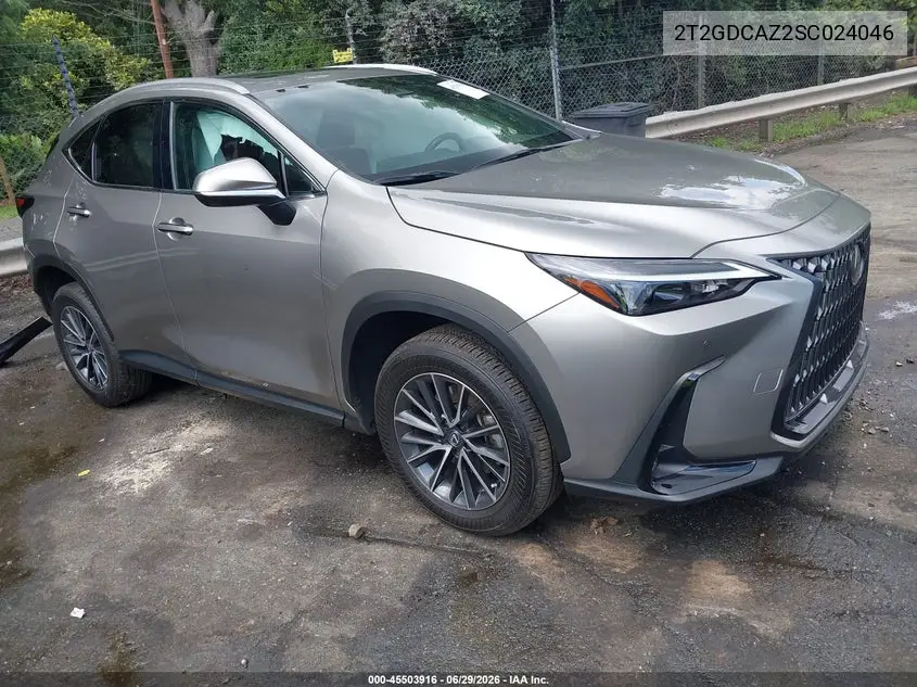 2025 Lexus Nx 250 Premium VIN: 2T2GDCAZ2SC024046 Lot: 45503916