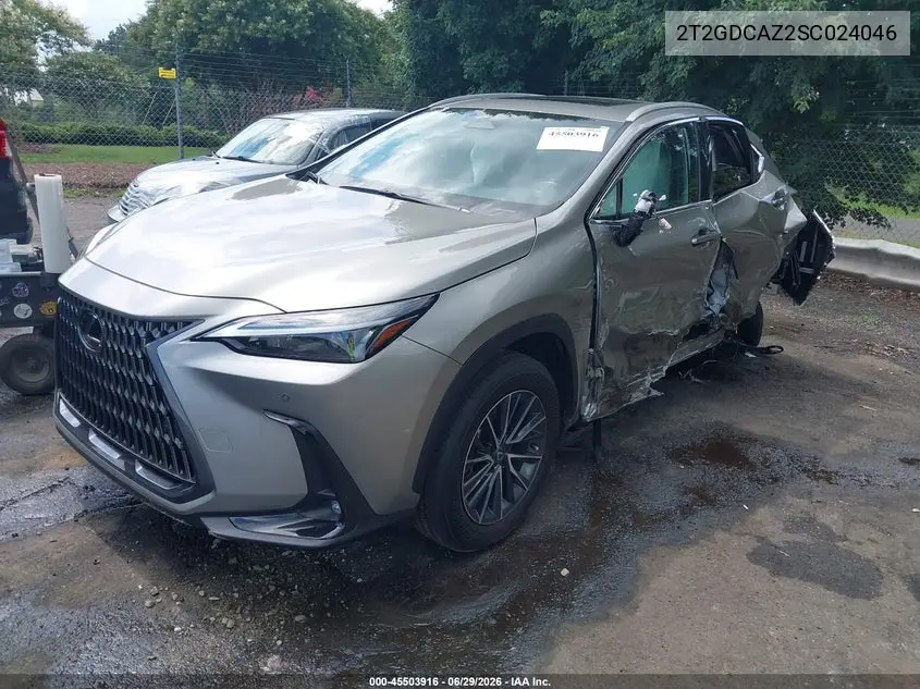 2025 Lexus Nx 250 Premium VIN: 2T2GDCAZ2SC024046 Lot: 45503916