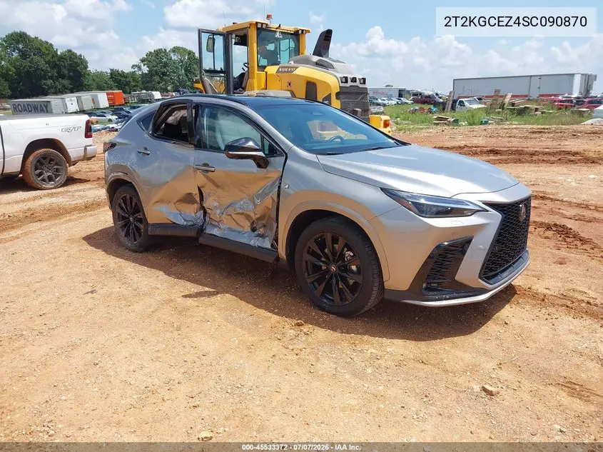 2025 Lexus Nx 350 F Sport Handling VIN: 2T2KGCEZ4SC090870 Lot: 45533372