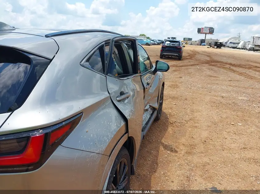 2025 Lexus Nx 350 F Sport Handling VIN: 2T2KGCEZ4SC090870 Lot: 45533372