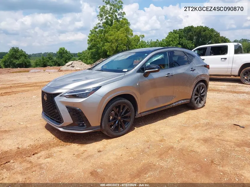 2025 Lexus Nx 350 F Sport Handling VIN: 2T2KGCEZ4SC090870 Lot: 45533372