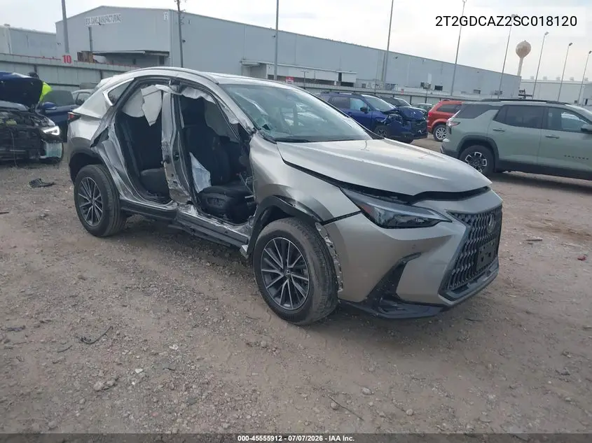 2025 Lexus Nx 250 Premium VIN: 2T2GDCAZ2SC018120 Lot: 45555912