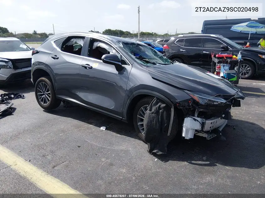 2025 Lexus Nx 250 VIN: 2T2ADCAZ9SC020498 Lot: 45578207