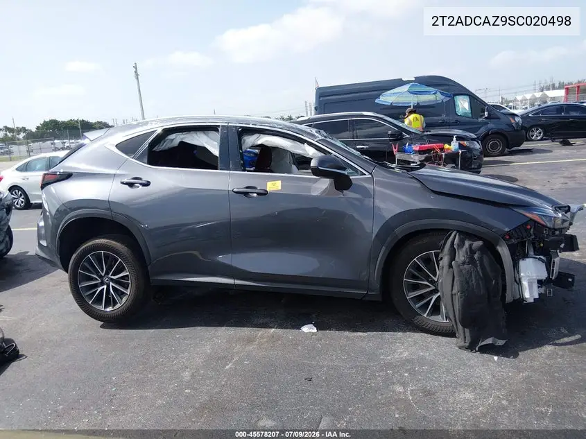 2025 Lexus Nx 250 VIN: 2T2ADCAZ9SC020498 Lot: 45578207